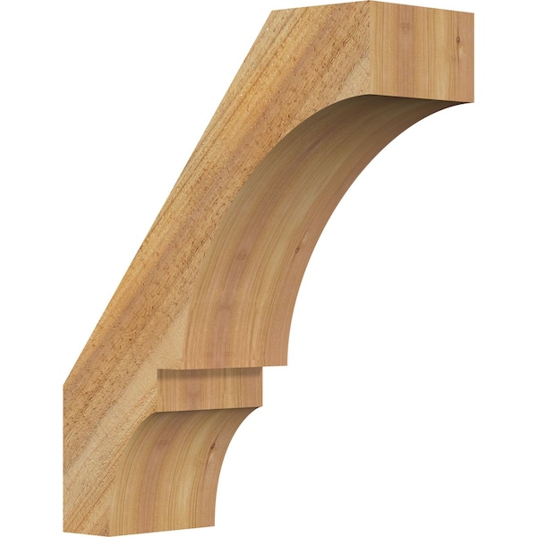 Ekena Millwork 6"W x 16"D x 20"H Balboa Rough Sawn Knee Brace, Western Red Cedar BRC06X16X20BOA00RWR - main